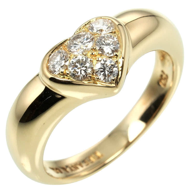 [Tiffany & co.]TIFFANY&Co.
 Pavehart No. 7 Ring
 18KYellow Gold x Diamond Approximately 4G Pave Heart Ladies A Rank