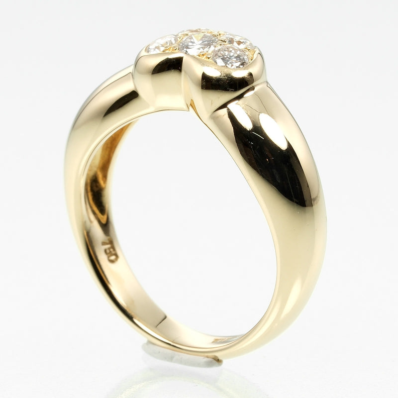 [Tiffany & co.]TIFFANY&Co.
 Pavehart No. 7 Ring
 18KYellow Gold x Diamond Approximately 4G Pave Heart Ladies A Rank