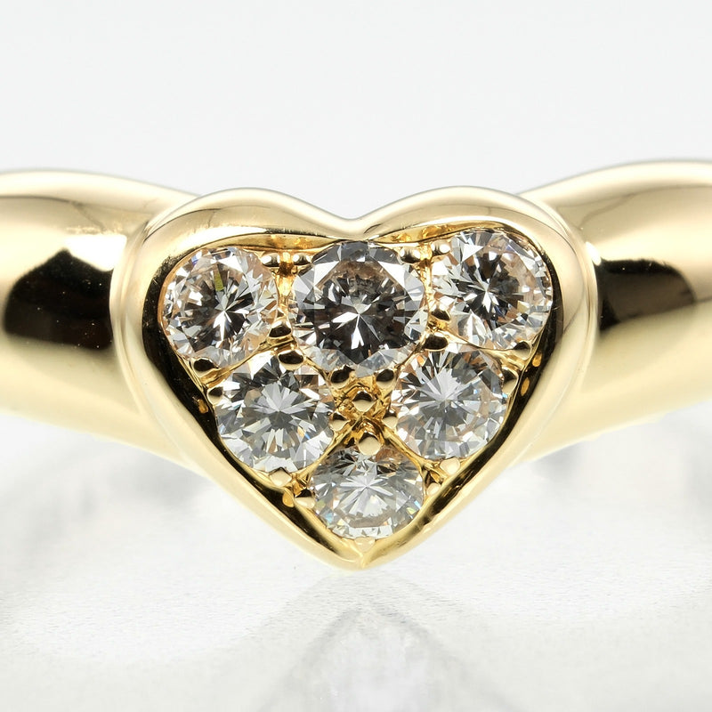 [Tiffany & co.]TIFFANY&Co. Pavehart No. 7 Ring 18KYellow Gold x Diamond Approximately 4G Pave Heart Ladies A Rank