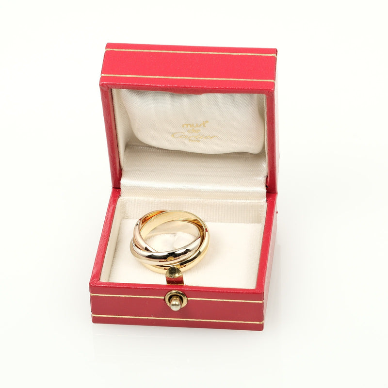 [Cartier] Cartier 
 Trinity LM 14 Ring
 18KGold x YG PG WG Approximately 15.25g TRINITY LM Ladies A Rank