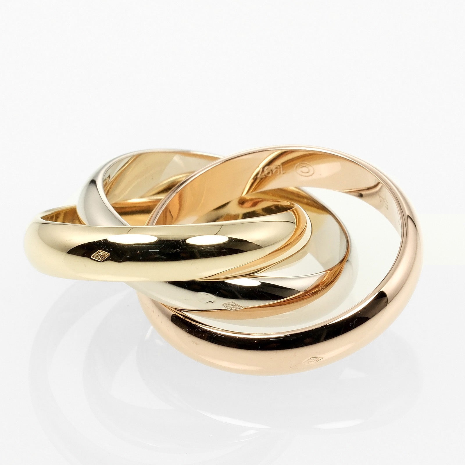 CARTIER】カルティエ トリニティ LM 14号 リング・指輪 K18ゴールド×YG