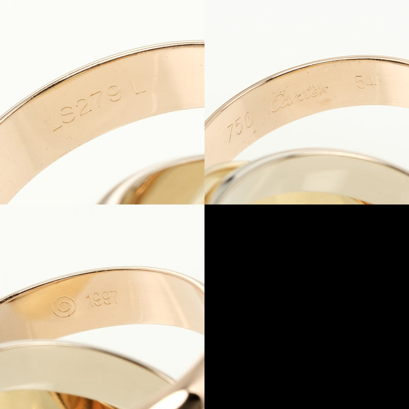 [Cartier] Cartier 
 Trinity LM 14 Ring
 18KGold x YG PG WG Approximately 15.25g TRINITY LM Ladies A Rank