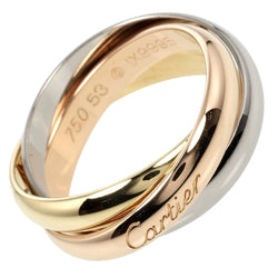 [Cartier] Cartier 
 Trinity No. 12.5 Ring
 18KGold x YG PG WG Approximately 8.67G Trinity Ladies A Rank