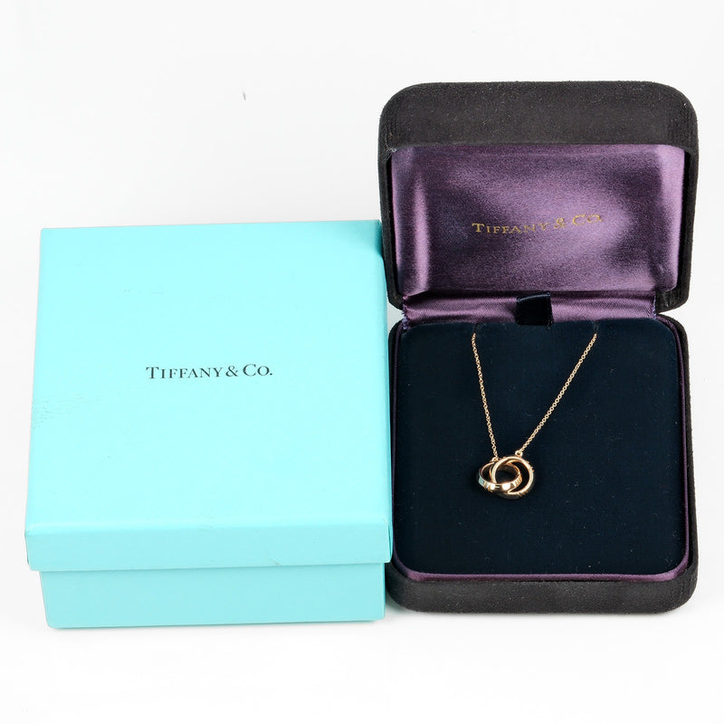 [Tiffany & co.]TIFFANY&Co.
 Atlas x closed interlocking Necklace
 18KRaspberry PinkGold about 5.79G Atlas X CloseD Interlocking Ladies A Rank