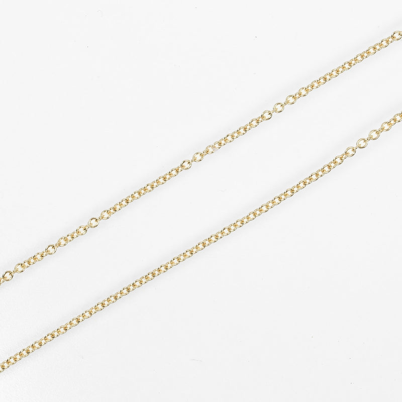 [Tiffany & co.]TIFFANY&Co.
 T Smile Mini Necklace
 18KYellow Gold Approximately 2.38g T Smile Mini Ladies A Rank