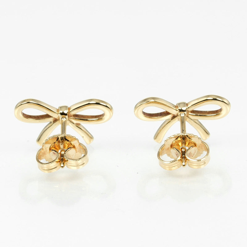 [Tiffany & co.]TIFFANY&Co.
 Ribbon earrings 
 18KYellow Gold Approximately 2g Ribbon Ladies A Rank