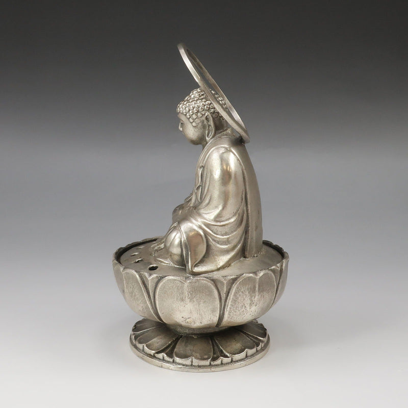 十六羅漢香炉　青鳳? 内島一平 ( 青鳳 ) 造 銀製 大佛香炉 銀 骨董品 – NISHIKINO VINTAGE KYOTO