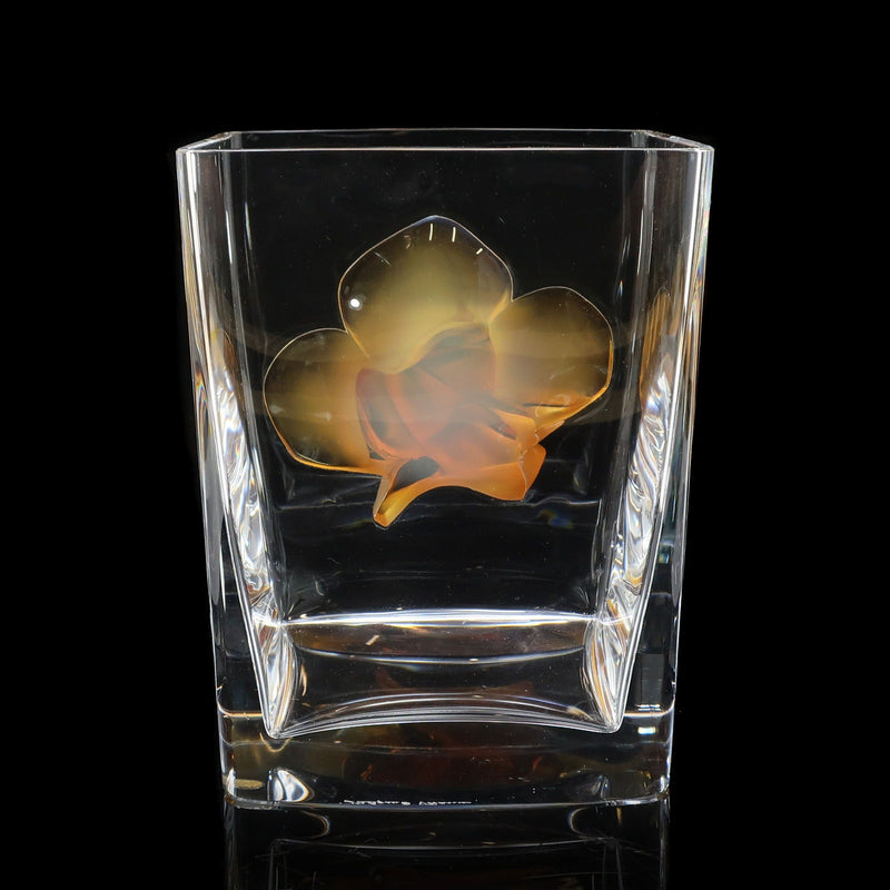ラリックLalique 花瓶 LALIQUE】ラリック アンバーローズ 花瓶 花瓶 – NISHIKINO VINTAGE KYOTO