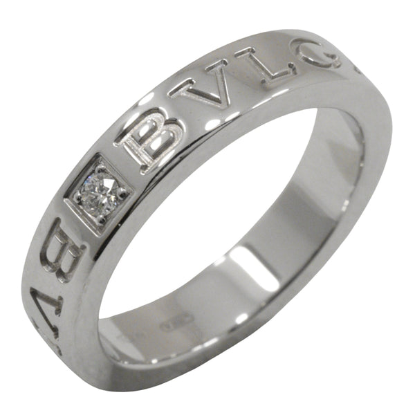 [Bvlgari] bulgari 
 Bvlgari Bvlgari No. 12.5 anillo / anillo 
 Diamante 1p 18KGold White X Diamond aproximadamente 7.3g Bvlgari Bvlgari Damas A Rank