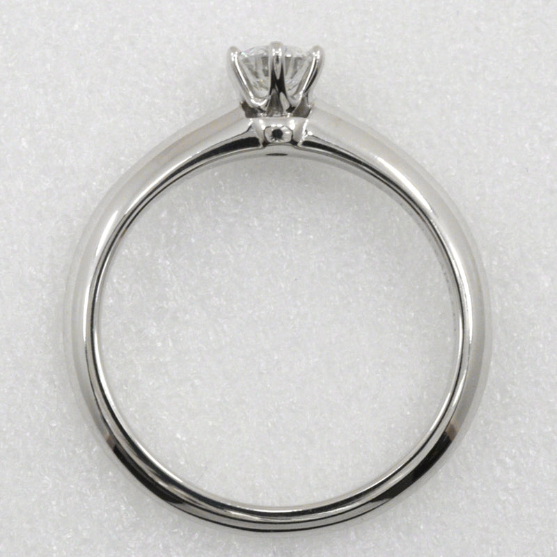 [Tiffany & co.]TIFFANY&Co.
 Solitaire No. 9 Ring
 PT950 Platinum x Diamond 0.25 engraved about 3.2g Solitaire Ladies A rank