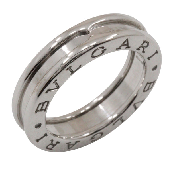 [Bvlgari] bulgari 
 B-Zero1 No. 8 Anillo / anillo 
 Beezero wan 18KOro blanco alrededor de 6.6g b-cero1 damas a-rank