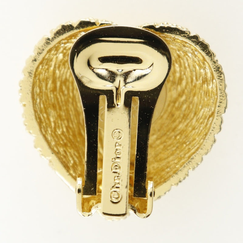 [Dior] Christian Dior Heart Earge Bringle Gold Plating Environ 14,5 g de cœur Madiennes A +