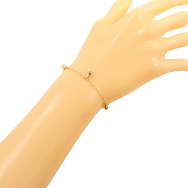 [Tiffany & co.]TIFFANY&Co.
 Lágrima 5p Bracelet
 Elsa Peletti 18KOro amarillo aproximadamente 8.3 g de lágrima 5p damas un rango