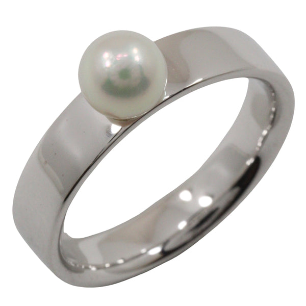 [Tasaki] Tasaki 
 Pearl No. 13 Anillo / anillo 
5.5 mm 18KDorado blanco x perla perla damas un rango