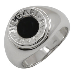 【BVLGARI】ブルガリ
 ブルガリブルガリ 16号 リング・指輪
 K18ホワイトゴールド×オニキス 約13.7g Bvlgari Bvlgari ユニセックスA-ランク