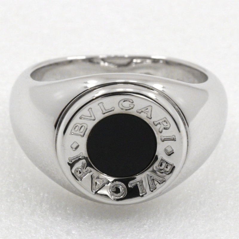 [BVLGARI] Bulgari 
 Bvlgari Bvlgari No. 16 Ring
 18KWhite Gold x Onyx Approximately 13.7g BVLGARI BVLGARI Unisex A-Rank