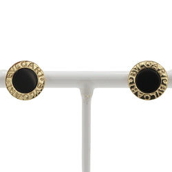 [Bvlgari] bulgari 
 Boucles d'oreilles Bulgari Brugali 
 K18 Yellow Gold X Onyx environ 6,1 g Bvlgari bvlgari dames un rang