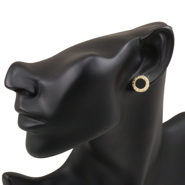 [Bvlgari] bulgari 
 Boucles d'oreilles Bulgari Brugali 
 K18 Yellow Gold X Onyx environ 6,1 g Bvlgari bvlgari dames un rang