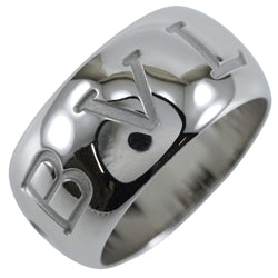 [BVLGARI] Bulgari Monrogogo No. 13.5 Ring 18KWhite Gold about 12.4g Mono Logo Ladies A Rank