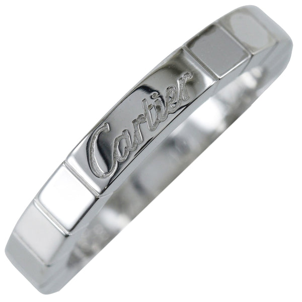 [Cartier] Cartier Lanieres Anillo / anillo No. 9 18KOro blanco aproximadamente 5.9 g Lanenes Damas A Rank