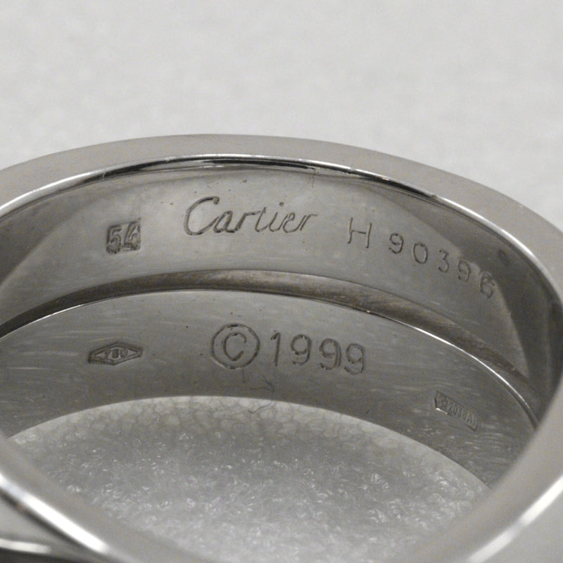 [Cartier] Cartier 
 Paris No. 14.5 Ring
 18KWhite Gold about 16.0g Paris Ladies A-Rank