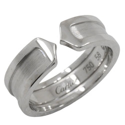 [Cartier] Cartier 
 Anillo / anillo C2 18 
 2C 18KOro blanco aproximadamente 8.8g C2 unisex A Rank