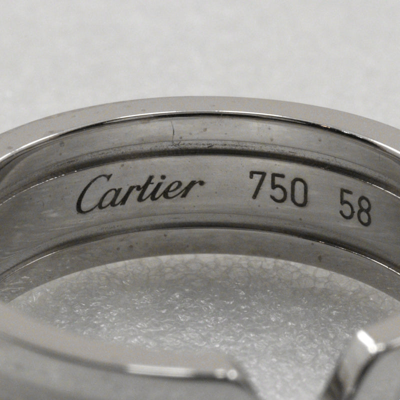 [Cartier] Cartier 
 Anillo / anillo C2 18 
 2C 18KOro blanco aproximadamente 8.8g C2 unisex A Rank