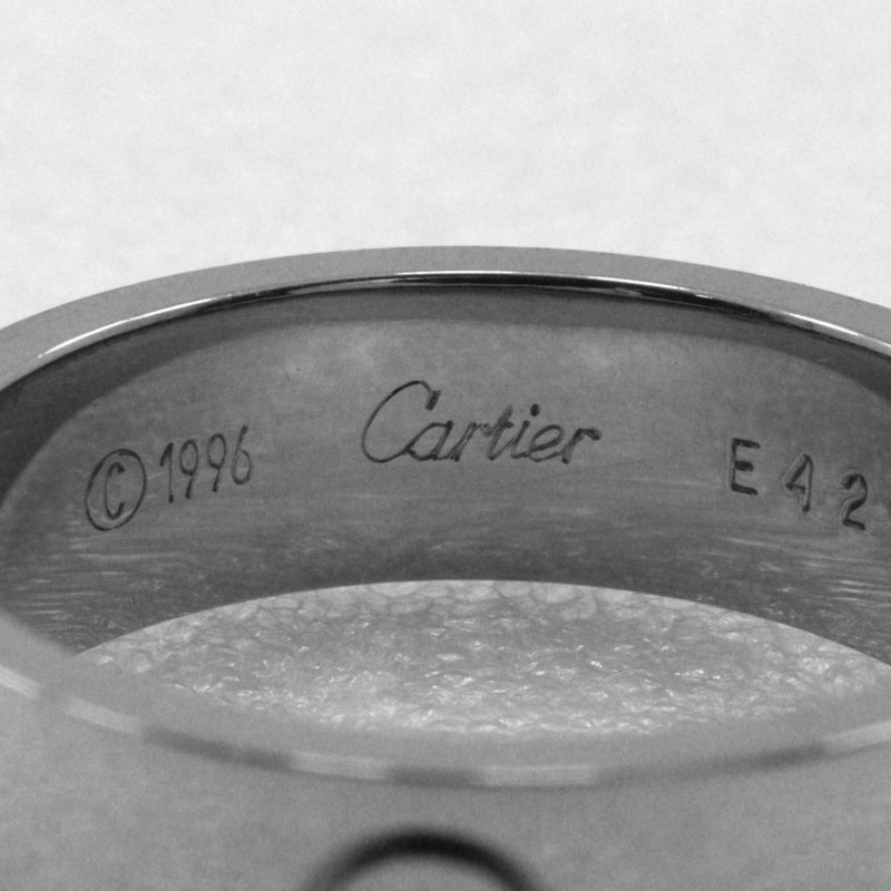 【CARTIER】カルティエ
 ラブリング 16号 リング・指輪
 K18ホワイトゴールド 約8.8g Love Ring ユニセックスAランク