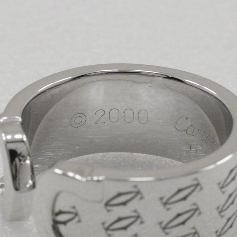 【CARTIER】カルティエ
 C2 ハッピーバースデー 11号 リング・指輪
 2000年クリスマス限定 2C K18ホワイトゴールド 約11.7g C2 Happy Birthday レディースA-ランク