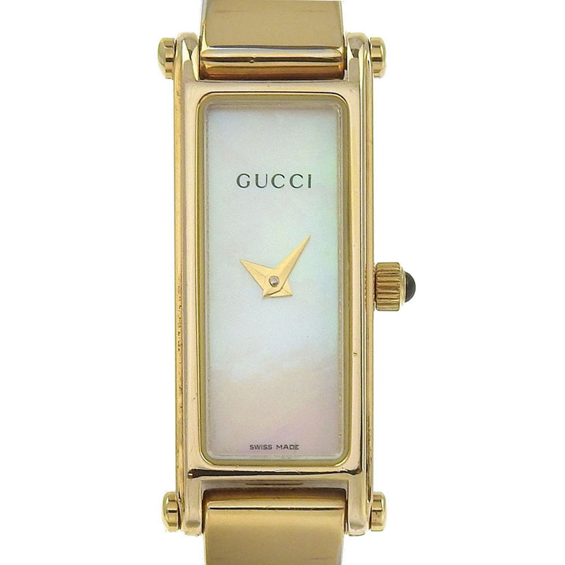 [Gucci] Gucci 
 手表 
 1500L不锈钢石英模拟显示金壳表盘女士