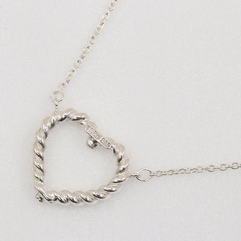 【TIFFANY&Co.】ティファニー
 ツイストハート ネックレス
 シルバー925 約5.5g Twist heart レディースA-ランク