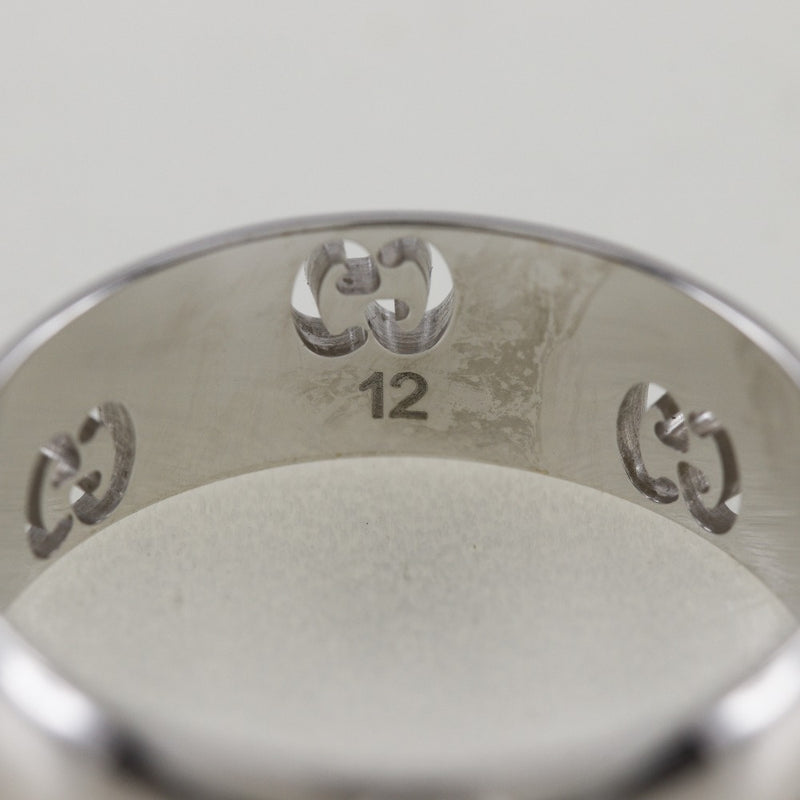 [GUCCI] Gucci 
 Icon 11.5 Ring
 18KWhite Gold Approximately 4.5g ICON Ladies A-Rank