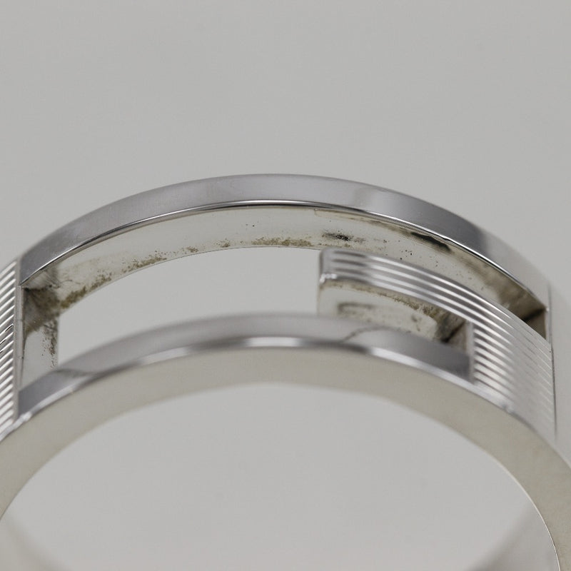 [GUCCI] Gucci 
 Branded G 15.5 Ring
 Silver 925 about 8.1g Branded G Unisex