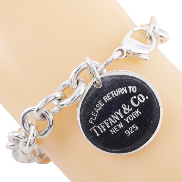 【TIFFANY&Co.】ティファニー
 リターントゥティファニー ブレスレット
 オーバルタグ シルバー925 約35.7g Return to TIFFANY & Co. レディースA-ランク