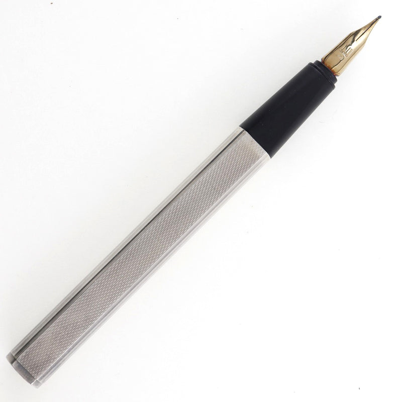 [Dunhill] Dunhill Dress Fountain Pen Pen consejo 14k (585) Utensilios de escritura Silver Silver 925 Dress_