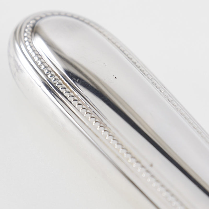 [Christofle] Christofle 
 Cuchillo de mesa de perlas 25 cm cubiertos 
 6 piezas de plata (recubrimiento plateado) Cuchillo de mesa de perlas de plata 9.8 "_