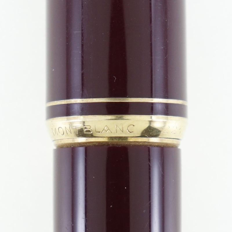 [Montblanc] Montblanc 
 Consejo de lápiz K14 (585) Fuente Fuente 
 Herramienta escrita No.221 Benina de vino de vino a base de resina K14 (585) _