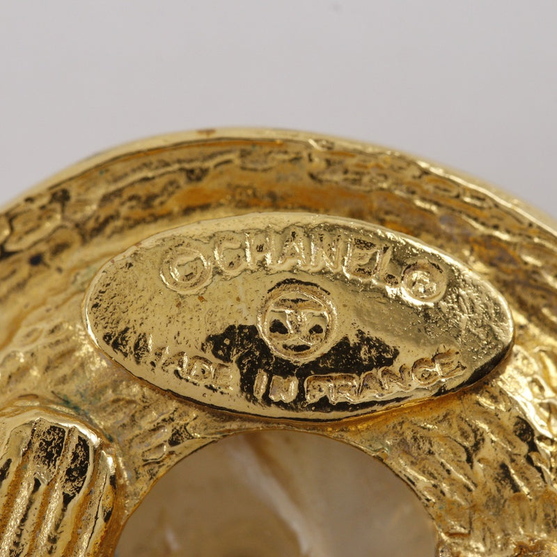 [CHANEL] Pendientes redondos con logo de Chanel