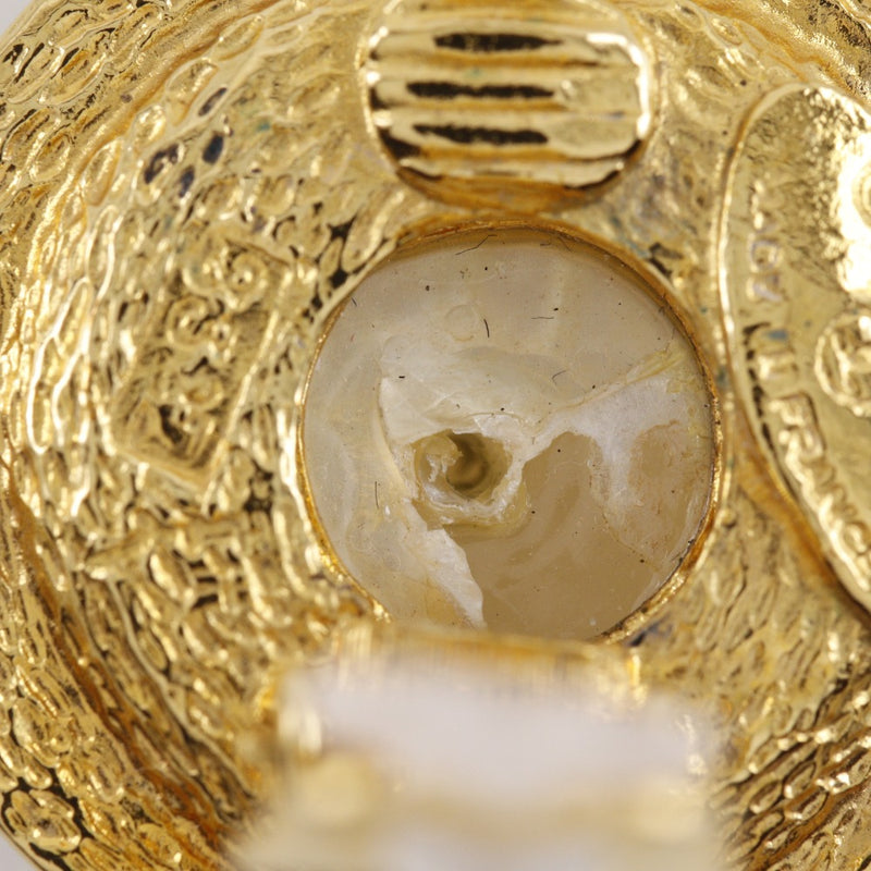 [CHANEL] Pendientes redondos con logo de Chanel