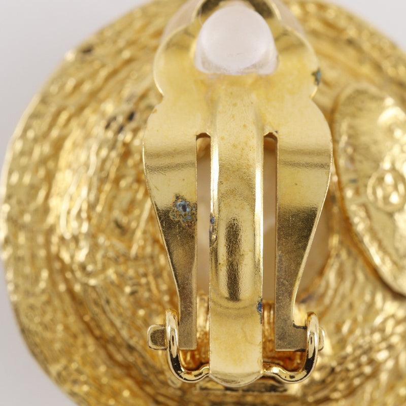 [CHANEL] Pendientes redondos con logo de Chanel