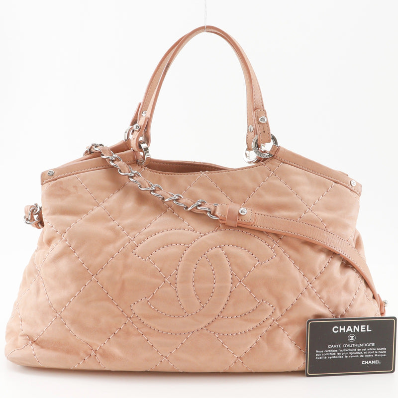 CHANEL シャネル ノベルティ キルティング2way ショルダーバッグ CHANEL】シャネル 2WAYショルダーバッグ ショルダーバッグ