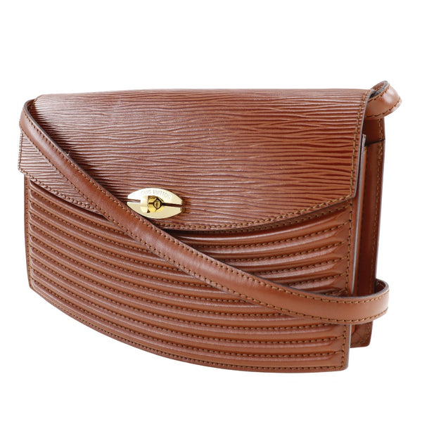 [Louis Vuitton]LOUIS VUITTON
 Plabul Shoulder Bag
 2way clutch M52563 Epi Leather Kenya Brown Brown VI1921 engraved diagonal shoulder 2way turn lock PREBOURG Ladies