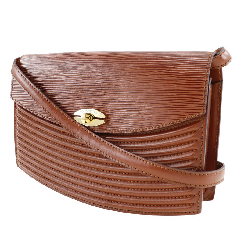 [Louis Vuitton]LOUIS VUITTON Plabul Shoulder Bag 2way clutch M52563 Epi Leather Kenya Brown Brown VI1921 engraved diagonal shoulder 2way turn lock PREBOURG Ladies