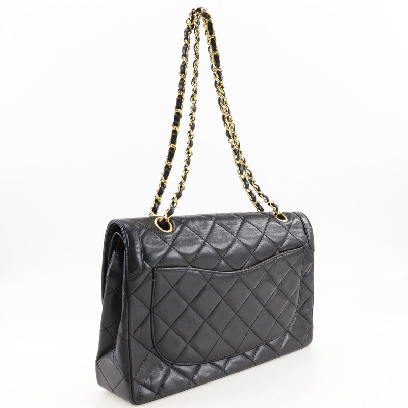 [Chanel] Chanel Chain épaule Paris Limited Sac à banc d'épaule Matrasse Double rabat Agnes Lambe Black Black A5 Turn Lock Chainhouldholder Paris Exclusive Dames A-Rank