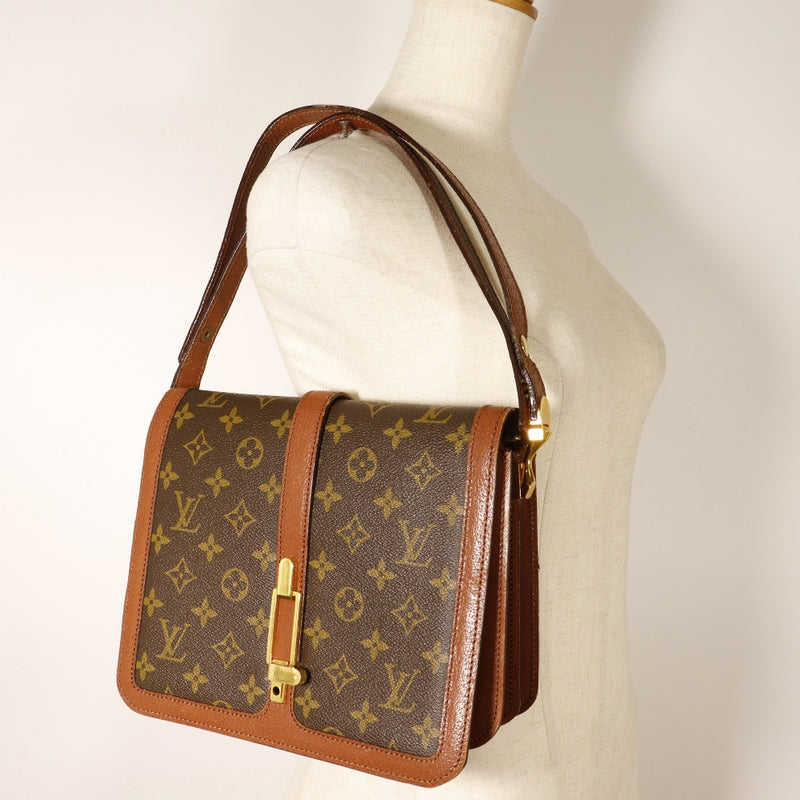 [Louis Vuitton]LOUIS VUITTON Ronpoan Shoulder Bag Vintage M51412 Monogram Canvas Brown Shoulder A5 flap Ronpoan Ladies