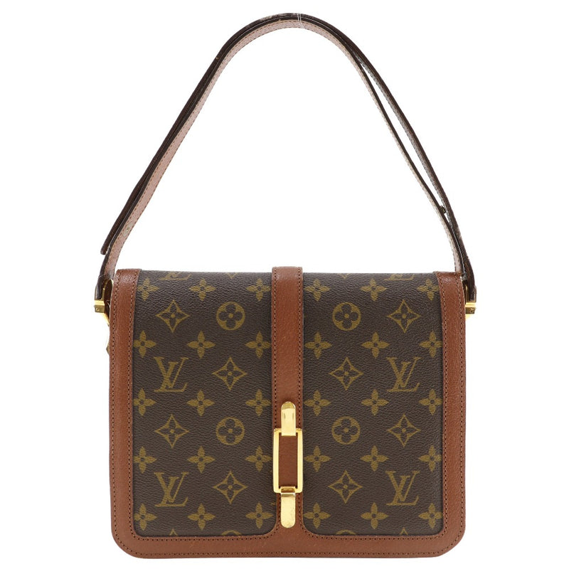 [路易威登]LOUIS VUITTON Ronpoan肩带复古M51412会标帆布棕色肩膀A5襟翼ronpoan女士