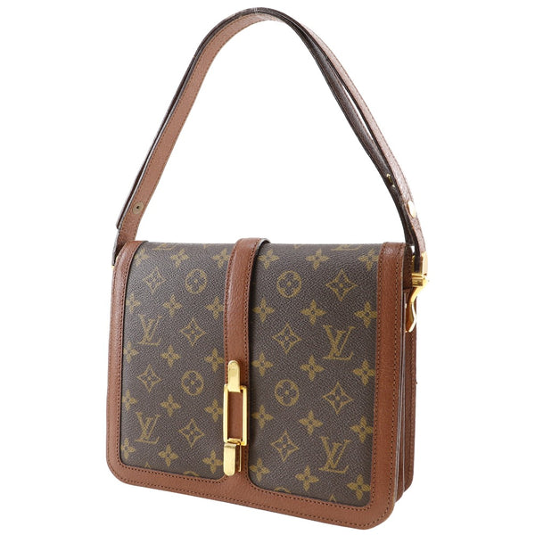 [Louis Vuitton]LOUIS VUITTON Ronpoan Shoulder Bag Vintage M51412 Monogram Canvas Brown Shoulder A5 flap Ronpoan Ladies