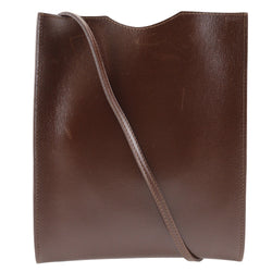 [HERMES] Hermes Omenitu Shoulder Bag Calfskin Brown Diagonal Open OMENITU Unisex