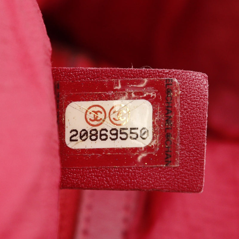 [CHANEL] Chanel COCO Mark Backpack・ Daypack Matelasse Nylon red shoulder handbag 2way doubleFastener COCO MARK Ladies