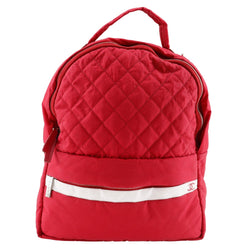 [CHANEL] Chanel COCO Mark Backpack・ Daypack Matelasse Nylon red shoulder handbag 2way doubleFastener COCO MARK Ladies